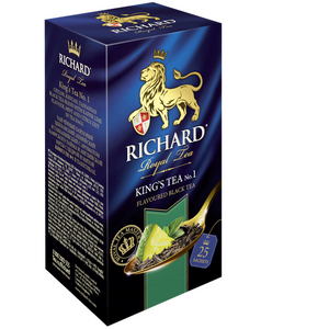 Чай Richard "King's Tea №1" чёрный чай ароматизированный 25 сашет