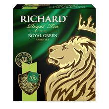 Загрузить изображение в Галерею, Чай Richard &quot;Royal Green&quot; зеленый 100 пакетиков