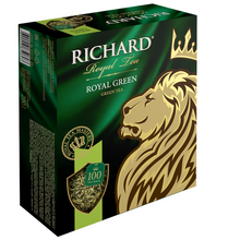 Загрузить изображение в Галерею, Чай Richard &quot;Royal Green&quot; зеленый 100 пакетиков