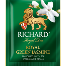 Загрузить изображение в Галерею, Чай Richard &quot;Royal Green Jasmine&quot; зеленый ароматизированный 25 сашет