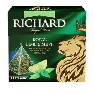 Чай Richard "Royal Lime&Mint" зеленый ароматизированный 20 пирамидок