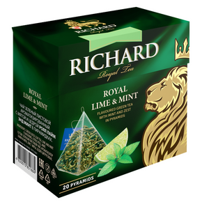 Чай Richard "Royal Lime&Mint" зеленый ароматизированный 20 пирамидок