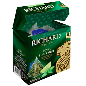 Чай Richard "Royal Lime&Mint" зеленый ароматизированный 20 пирамидок