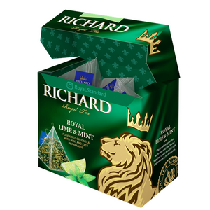 Чай Richard "Royal Lime&Mint" зеленый ароматизированный 20 пирамидок