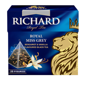 Чай Richard "Royal Miss Grey" черный ароматизированный 20 пирамидок